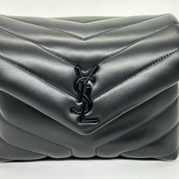 Saint Laurent YSL Monogram Toy LouLou Quilted Chevron Crossbody Bag - Picture 5 of 13